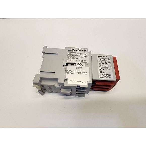 Allen-Bradley 700-CF310E* 24V coil 230-690V 25A W/Auxiliary Contact Block - Picture 8 of 9